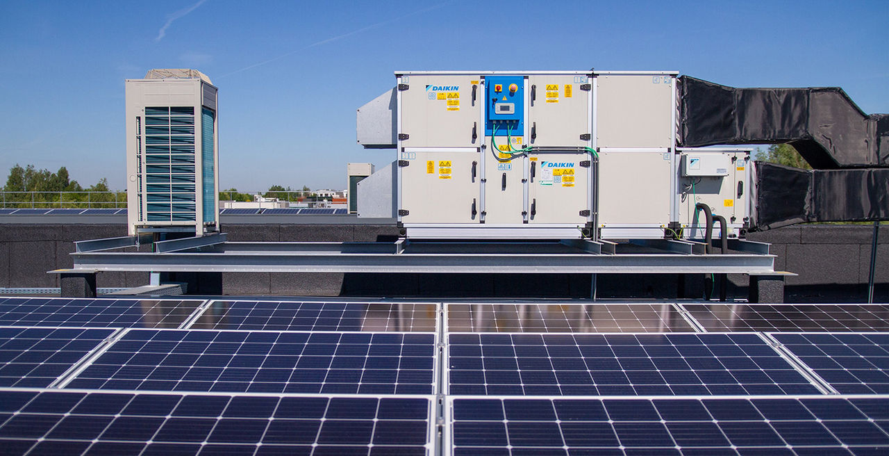 Uz jumta uzstādīta gaisa apstrādes iekārta